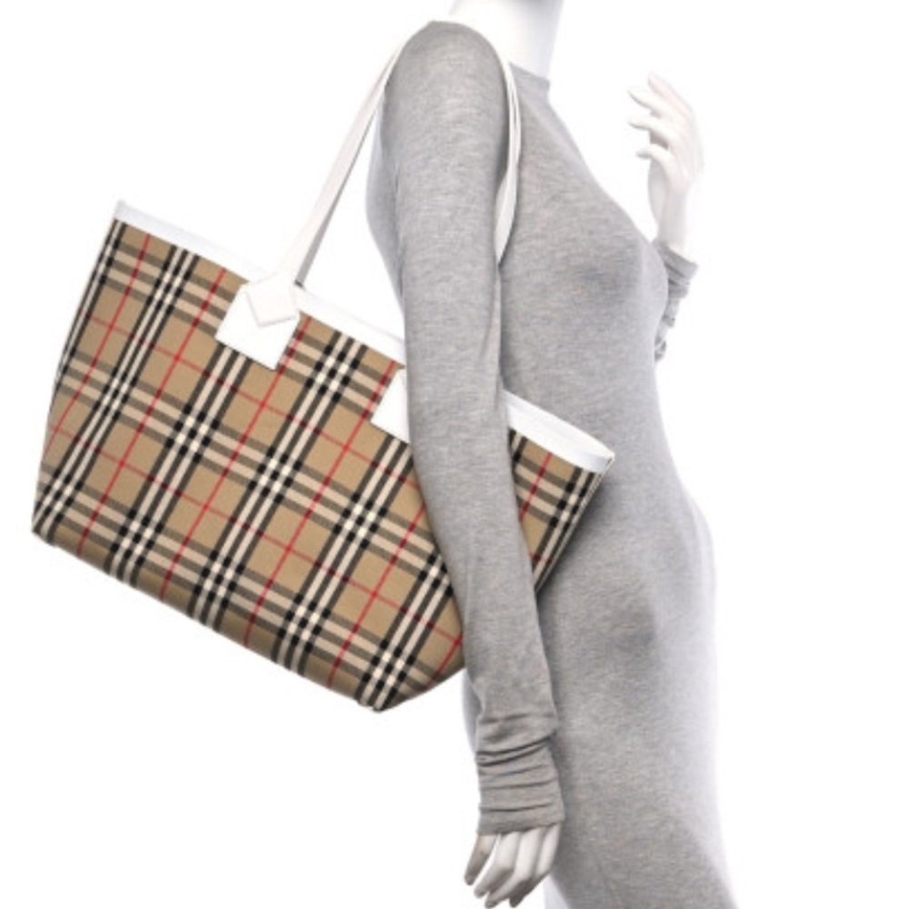 BURBERRY London Medium Check Cotton Tote - NWT & DUSTBAG ⭐️Discontinued⭐️ - Picture 13 of 13